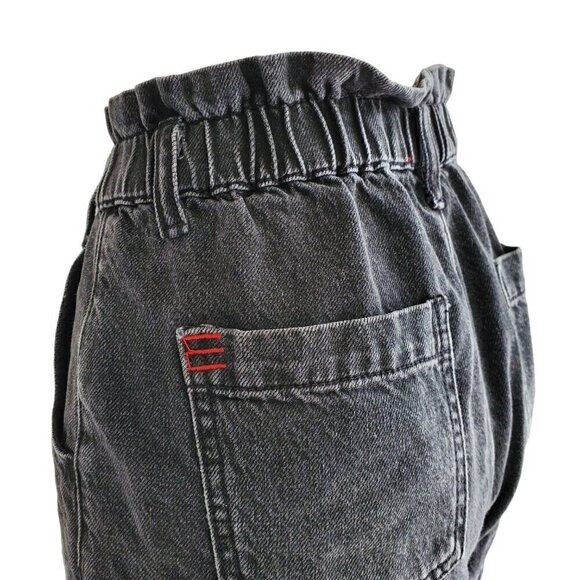 BDG Pull-On High Waisted Mom Short Black Denim Size XS - Picture 4 of 16